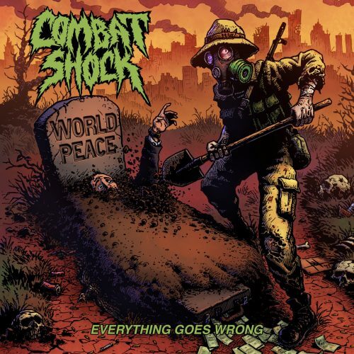 COMBAT SHOCK Everything goes wrong (vinyle marbré vert)
