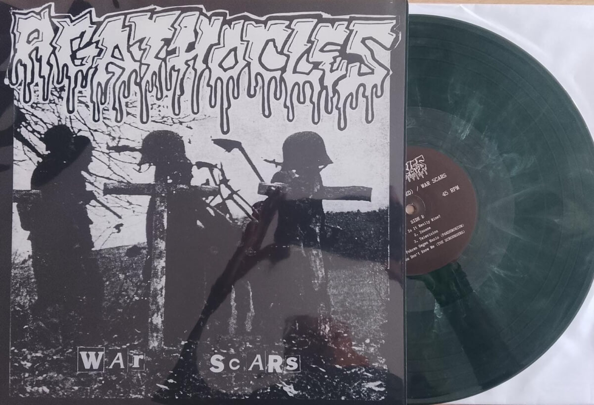 AGATHOCLES War scars/No use (hatred) (vinyle marbré vert) – Image 2