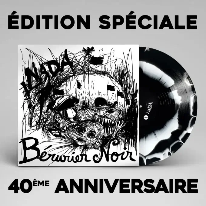 BERURIER NOIR Nada ( vinyle marbré noir et blanc) – Image 2
