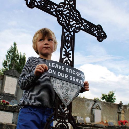 NOT SCIENTISTS leave Stickers On Our Graves
