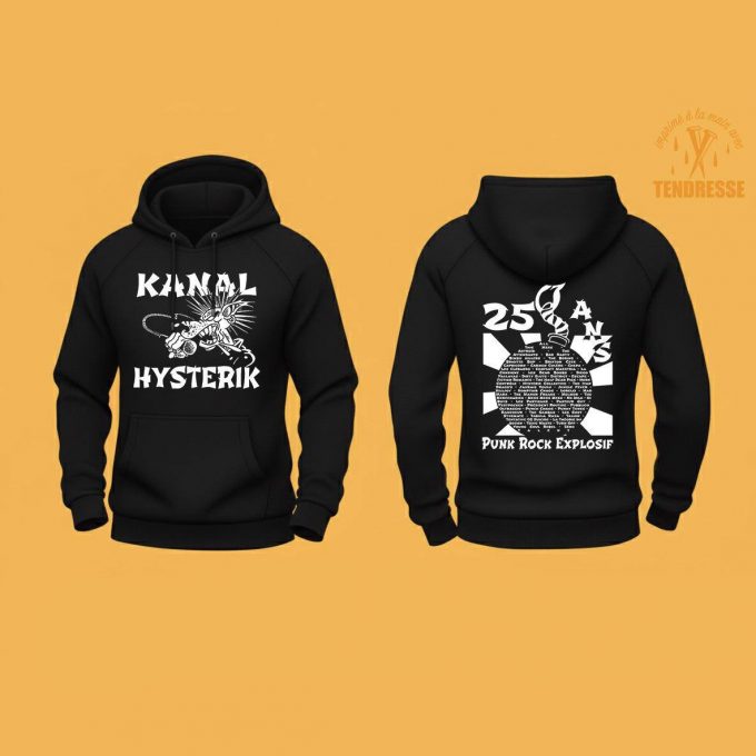 Sweat (L) KANAL HYSTERIK 25 ans - recto verso