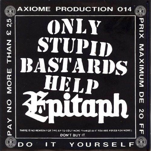 BOYCOT Only stupid bastards help Epitaph