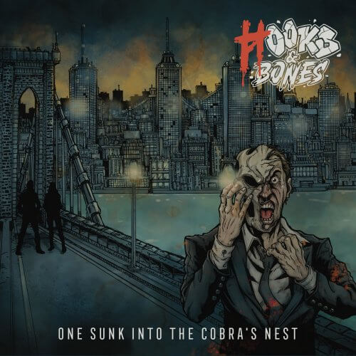 HOOKS AND BONES One sunk into cobras nest (Vinyle bleu)
