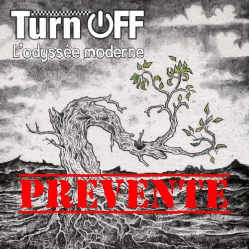 TURN OFF Odysée moderne -- PREVENTE-- (vinyle splatter noir et blanc) -