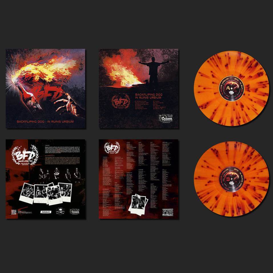 BACKFLIPING DOG In ruinis urbium (vinyle orange splatter) – Image 3