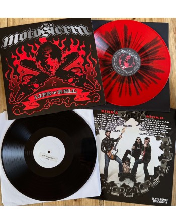 MOTOSIERRA Life in hell (vinyle marbré rouge et noir) – Image 2