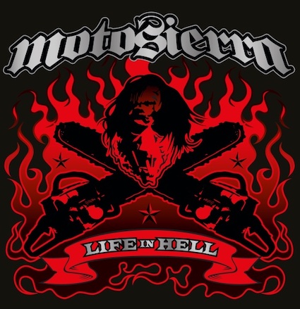 MOTOSIERRA Life in hell (vinyle marbré rouge et noir)