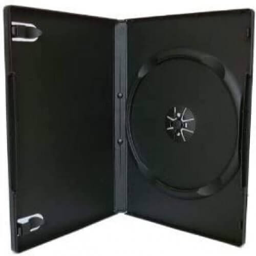 -5- protections plastiques noires pour DVD