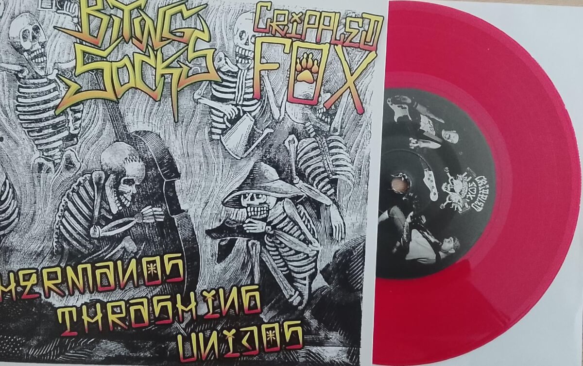 BITINGS SOCKS / CRIPPLED FOX (Vinyle rouge) – Image 2